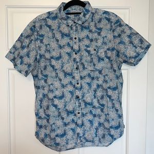 Michael Bastian Medium Button Down Shirt Blue White